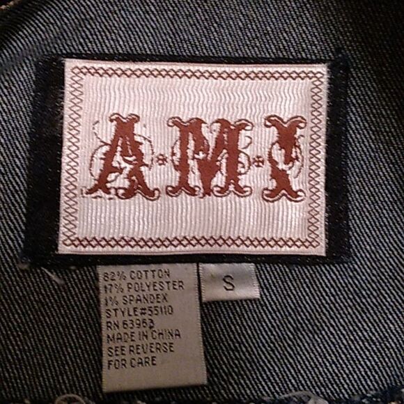 A.M.I. Y2K Jean Jacket Size Small 3/4 Sleeve NWOT - Picture 13 of 13